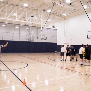 Student in the gym